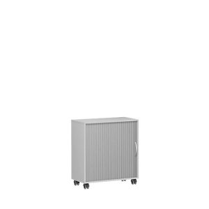 Mobiler Querrollladenschrank Alicante, B 800 x T 400 x H 791 mm, lichtgrau Mobiler Querrollladenschrank Alicante, B 800 x T 400 x H 791 mm, lichtgrau