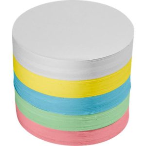 Moderationskarten-Block, rund, ø 95mm Moderationskarten-Block, rund, ø 95mm