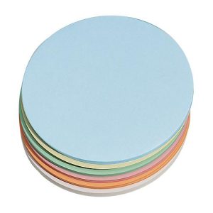 Moderationskarten, rund, ø 195 mm, 250 Stück, farbsortiert Moderationskarten, rund, ø 195 mm, 250 Stück, farbsortiert