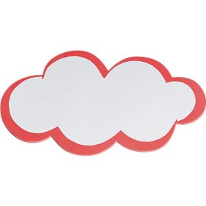 Moderationskarten, wolkenförmig, 250 x 420 mm, 20 Stück, weiß/rot Moderationskarten, wolkenförmig, 250 x 420 mm, 20 Stück, weiß/rot
