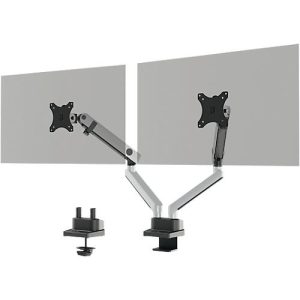 Monitorhalter Durable Select Plus, für 2 Monitore bis 32′, mit Tischbefestigung, dreh-/schwenk-/höhenverstellbar, VESA-kompatibel, silber Monitorhalter Durable Select Plus, für 2 Monitore bis 32′, mit Tischbefestigung, dreh-/schwenk-/höhenverstellbar, VESA-kompatibel, silber