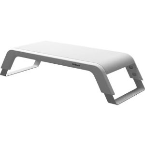 Monitorständer Fellowes Hana™ LT, für 1 Monitor bis 22,6 kg, 3-fach höhenverstellbar, mit Stauraum, B 560 x T 222 x H 102 mm, weiß Monitorständer Fellowes Hana™ LT, für 1 Monitor bis 22,6 kg, 3-fach höhenverstellbar, mit Stauraum, B 560 x T 222 x H 102 mm, weiß