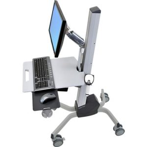 Monitorwagen Ergotron Neo-Flex 24-206-214, mit Schwenkarm, bis 5,5 kg, bis 27′, höhenverstellbar, neig- & schwenkbar, VESA, grau Monitorwagen Ergotron Neo-Flex 24-206-214, mit Schwenkarm, bis 5,5 kg, bis 27′, höhenverstellbar, neig- & schwenkbar, VESA, grau