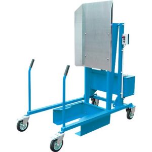 Mülltonnen-Kippstation MKS, für 120 & 240 l Tonnen, Ausschütthöhe 1480 mm, Kippwinkel 135°, bis 110 kg, Rollen, 12 V, RAL 5012 Mülltonnen-Kippstation MKS, für 120 & 240 l Tonnen, Ausschütthöhe 1480 mm, Kippwinkel 135°, bis 110 kg, Rollen, 12 V, RAL 5012