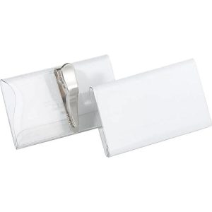 Namensschild, mit Krokoklemme, 40 x 75 mm Namensschild, mit Krokoklemme, 40 x 75 mm