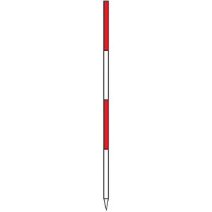 NEDO Fluchtstab 2m STA, steckbar, Stahl, Ø 24 mm, PVC-ummantelt, mit Spitze