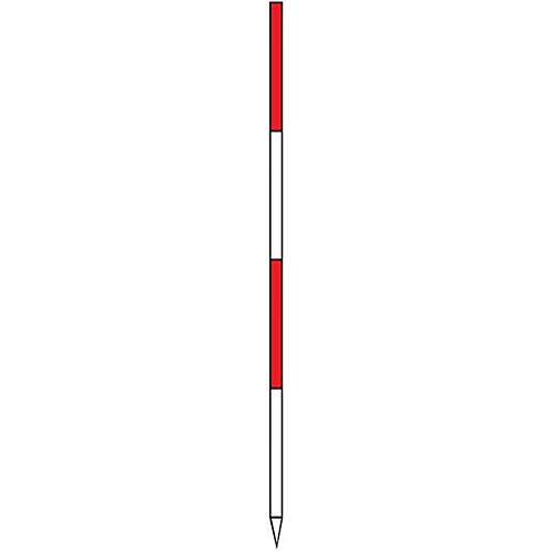NEDO Fluchtstab 2m STA, steckbar, Stahl, Ø 24 mm, PVC-ummantelt, mit Spitze