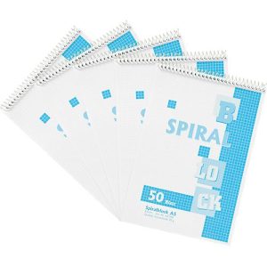 Notizblock, kariert, 5 Stück, DIN A5 Notizblock, kariert, 5 Stück, DIN A5