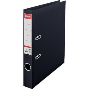 Ordner Esselte® No. 1, A4, Rückenbreite 50 mm, für ca. 350 Blatt, Hebelmechanik, Rückenschild, Griffloch & Raumsparschlitze, FSC®-Karton, schwarz Ordner Esselte® No. 1, A4, Rückenbreite 50 mm, für ca. 350 Blatt, Hebelmechanik, Rückenschild, Griffloch & Raumsparschlitze, FSC®-Karton, schwarz