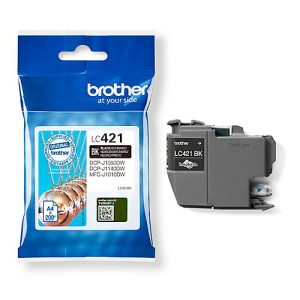 Original Brother Tintenpatrone LC-421BK, Einzelpack, schwarz Original Brother Tintenpatrone LC-421BK, Einzelpack, schwarz