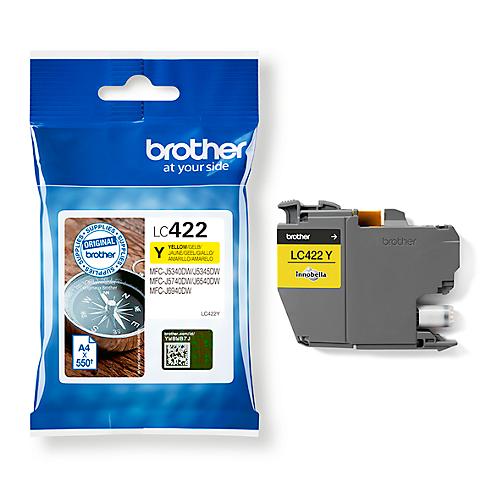 Original Brother Tintenpatrone LC-422Y, Einzelpack, gelb