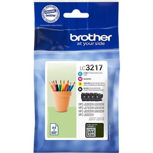 Original Brother Tintenpatronen LC-3217VALDR, Mixpack, schwarz, cyan, magenta, gelb Original Brother Tintenpatronen LC-3217VALDR, Mixpack, schwarz, cyan, magenta, gelb