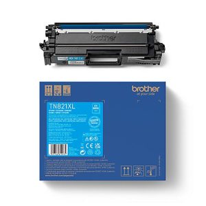 Original Brother Toner TN-821XLC, Einzelpack, cyan Original Brother Toner TN-821XLC, Einzelpack, cyan
