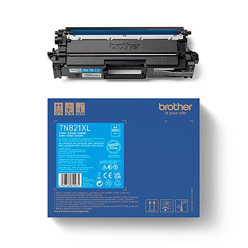 Original Brother Toner TN-821XLC, Einzelpack, cyan