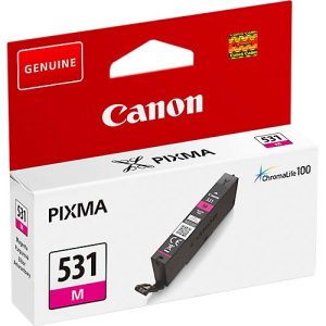 Original Canon Tintenpatrone CLI-531 M (6120C001), bis zu 515 Seiten, Einzelpack, magenta Original Canon Tintenpatrone CLI-531 M (6120C001), bis zu 515 Seiten, Einzelpack, magenta