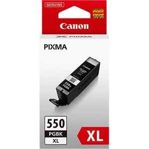 Original Canon Tintenpatrone PGI-550PGBK XL, Einzelpack, schwarz-pigmentiert Original Canon Tintenpatrone PGI-550PGBK XL, Einzelpack, schwarz-pigmentiert