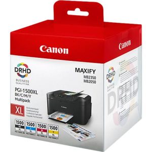 Original Canon Tintenpatronen PGI-1500XL CMYK, Mixpack, cyan, magenta, gelb, schwarz Original Canon Tintenpatronen PGI-1500XL CMYK, Mixpack, cyan, magenta, gelb, schwarz