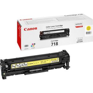 Original Canon Toner 718Y, Einzelpack, gelb Original Canon Toner 718Y, Einzelpack, gelb
