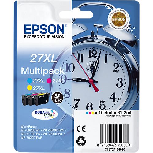 Original Epson Tintenpatronen 27XL CMY, Multipack, cyan, magenta, gelb