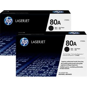 Original, HP 2x Toner 80A, schwarz Original, HP 2x Toner 80A, schwarz