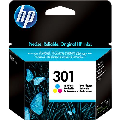 Original HP Tintenpatrone 301 CMY, Einzelpack, Tri-Colour