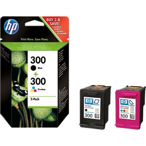 Original HP Tintenpatronen 300 CMYK, Multipack, schwarz, Tri-Colour Original HP Tintenpatronen 300 CMYK, Multipack, schwarz, Tri-Colour