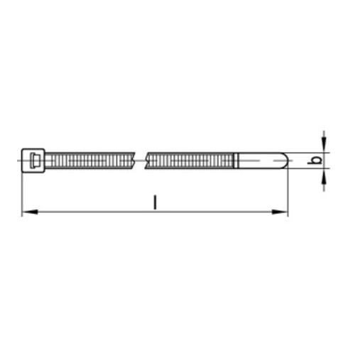 HellermannTyton Kabelbinder T18R-HS-BK-C1