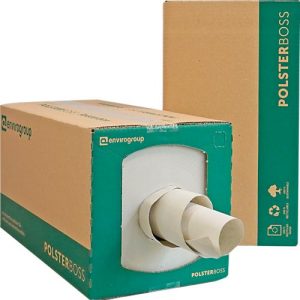 Packpolster-Box, 290 lfm pro Rolle, für die Polsterung von bis zu 1000 Paketen Packpolster-Box, 290 lfm pro Rolle, für die Polsterung von bis zu 1000 Paketen