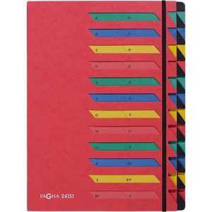 PAGNA Pultordner, für DIN A 4, A-Z, 24 Fächer, Karton, rot PAGNA Pultordner, für DIN A 4, A-Z, 24 Fächer, Karton, rot