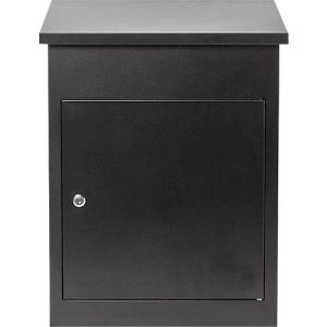 Paketbox Phoenix PB0580, Volumen 61 l, wetterfest, Smart System, Diebstahlsicherung, Schlüsselschloss, B 440 x T 350 x H 580 mm, Stahl, schwarz Paketbox Phoenix PB0580, Volumen 61 l, wetterfest, Smart System, Diebstahlsicherung, Schlüsselschloss, B 440 x T 350 x H 580 mm, Stahl, schwarz
