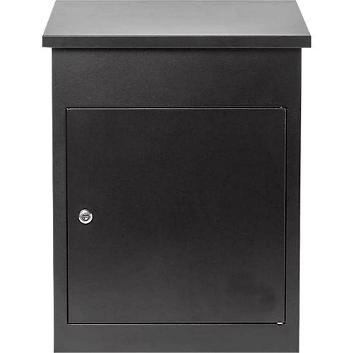 Paketbox Phoenix PB0580, Volumen 61 l, wetterfest, Smart System, Diebstahlsicherung, Schlüsselschloss, B 440 x T 350 x H 580 mm, Stahl, schwarz