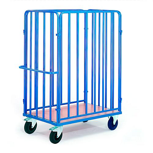 Paketwagen mit Längswänden, 1 Rückwand und 1 Vorderwand , 1200 x 740 mm