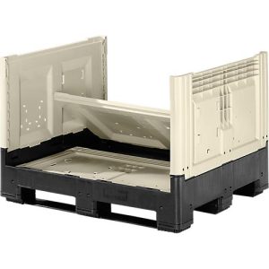 Palettenbox mit Füßen, klappbar, 695 Liter Palettenbox mit Füßen, klappbar, 695 Liter