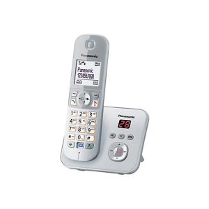 Panasonic KX-TG6821 – Schnurlostelefon – Anrufbeantworter mit Rufnummernanzeige – DECT – Pearly Silver