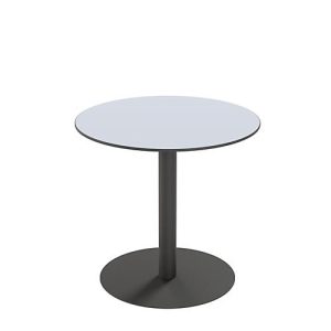 Paperflow Outdoor-Tisch Cross, rund, Tellerfuß, Ø 800 x H 750 mm, grau/mattschwarz Paperflow Outdoor-Tisch Cross, rund, Tellerfuß, Ø 800 x H 750 mm, grau/mattschwarz