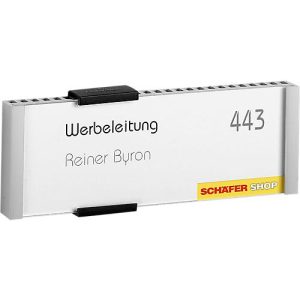 Papiereinlagen, für B 149 x H 52,5 mm, 50 Schilder Papiereinlagen, für B 149 x H 52,5 mm, 50 Schilder