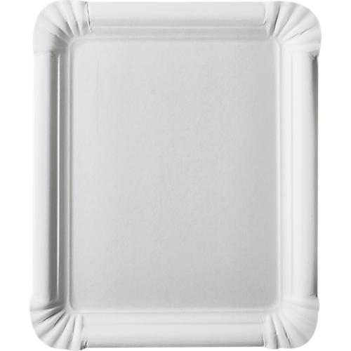 Pappteller Papstar Pure, Einweg, eckig, B 200 x H 165 mm, lebensmittelecht, FSC®-zertifiziert & kompostierbar, weiß, 2 x 250 Stück