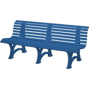 Parkbank, 4-Sitzer, L 2000 mm, blau Parkbank, 4-Sitzer, L 2000 mm, blau