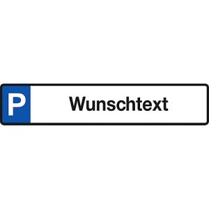 Parkplatz-Reservierungsschild mit Wunschtext (Alu-Dibond) Parkplatz-Reservierungsschild mit Wunschtext (Alu-Dibond)