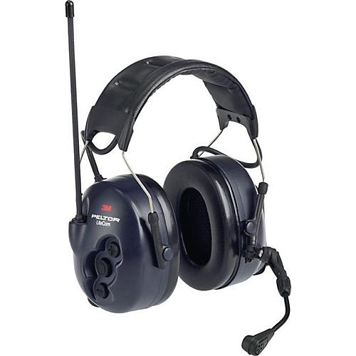 PELTOR Gehörschutzfunkgerät LiteCom, Sprechmikrofon, 8 Kanäle 446 MHz, SNR 32 dB, EN 352-1/3, PSA III, blau