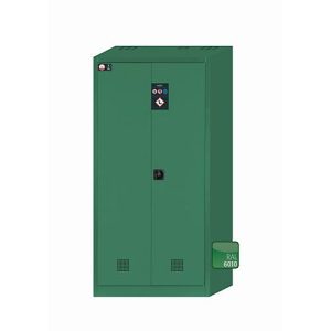 Pflanzenschutzmittelschrank asecos E-PSM-UF, Flügeltüren, Front Türkisgrün, B 950 x T 500 x H 1950 mm Pflanzenschutzmittelschrank asecos E-PSM-UF, Flügeltüren, Front Türkisgrün, B 950 x T 500 x H 1950 mm