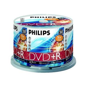 Philips DR4S6B50F – 50 x DVD+R – 4.7 GB (120 Min.) 16x – Spindel Philips DR4S6B50F – 50 x DVD+R – 4.7 GB (120 Min.) 16x – Spindel