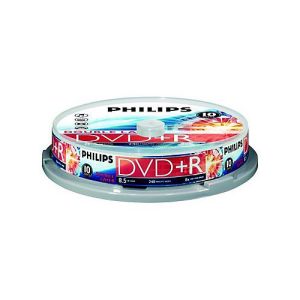 Philips DR8S8B10F – 10 x DVD+R DL – 8.5 GB (240 Min.) 8x – Spindel Philips DR8S8B10F – 10 x DVD+R DL – 8.5 GB (240 Min.) 8x – Spindel