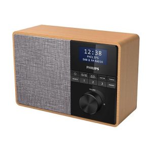 Philips TAR5505 – Tragbares DAB-Radio – 5 Watt – helles Holz