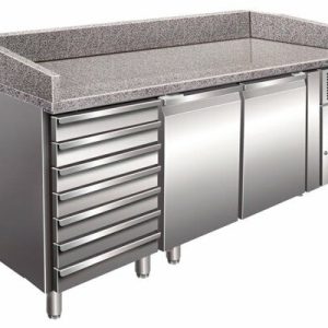 Pizzakühltisch 2610, 2025x800x1000 mm inkl. Aufkantung Pizzakühltisch 2610, 2025x800x1000 mm inkl. Aufkantung