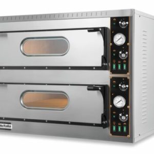 MASTRO Elektro-Pizzaofen 6+6 Pizzen Ø-35cm, Breite 1000mm
