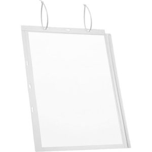 Plakattasche Durable, A3 Hoch- & Querformat, 2-seitig, für bis zu 2 Blatt, Kabelbinder, wasserdicht, B 350 x T 0,6 x H 460 mm, transparent, 5 Stück Plakattasche Durable, A3 Hoch- & Querformat, 2-seitig, für bis zu 2 Blatt, Kabelbinder, wasserdicht, B 350 x T 0,6 x H 460 mm, transparent, 5 Stück