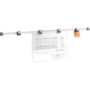 Planhalter Wandschiene, lichtgrau Planhalter Wandschiene, lichtgrau