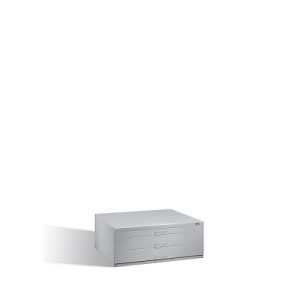 Planschrank aus Stahl, für Formate bis DIN A1, 3 Schubladen Planschrank aus Stahl, für Formate bis DIN A1, 3 Schubladen