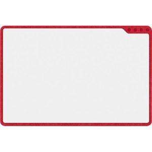 PLAYROOM Whiteboard PLAYBOARD, e3-emaillierter Stahl, weiß, Recycling-PET-Rahmen rot, B 750 x H 500 mm PLAYROOM Whiteboard PLAYBOARD, e3-emaillierter Stahl, weiß, Recycling-PET-Rahmen rot, B 750 x H 500 mm
